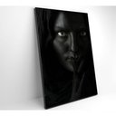 Ver imagem 5 de Quadro Mulher Dark Face 60x90 Cm Vidro Impresso