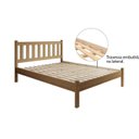 Ver imagem 4 de Cama Casal Rústica Madeira Maciça Jasmim Marrom/Envelhecida