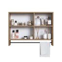 Ver imagem 6 de Armário Espelheira para Banheiro com Espelho Nichos Toalheiro 1 Porta Mel - Prodecor