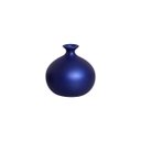 Ver imagem 1 de Decoração de Sala Vaso de Mesa de Cerâmica Maia Médio Azul Royal 14x15 cm