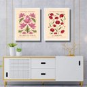 Ver imagem 1 de Kit 2 Quadros Flower Market - Lisboa e Barcelona 24x18cm - com Vidro:moldura Branca