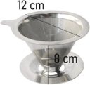 Ver imagem 3 de Coador de Inox Filtro Cafe 103 Reutilizável sem Papel