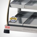 Ver imagem 5 de Estufa Para Salgados Curva Dupla 12 Bandejas Ouro Marchesoni