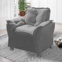 Ver imagem 3 de Poltrona de Amamentação Escritorio Sala de Espera para Consultorio Salão de Beleza Cinza