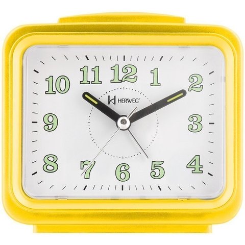 Relógio Despertador Branco Dois Alarme Super Alto Pilha