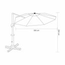 Ver imagem 2 de Ombrelone Articulável 3,5m Curva Piscina Jardim San Martin Rivatti