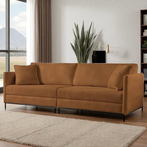 Sofá Fixo 4 Lugares Luxo 290cm Ravi