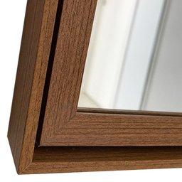Espelho Decorativo com Moldura Dupla Empório do Adesivo Moldura Freijó 90 x 60cm - 4
