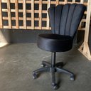 Ver imagem 2 de Cadeira Mocho Pétala Veludo Preto - In9 Decor