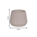 Ver imagem 2 de Vaso Cachepot Wave 31cm Antidengue Decoração Branco