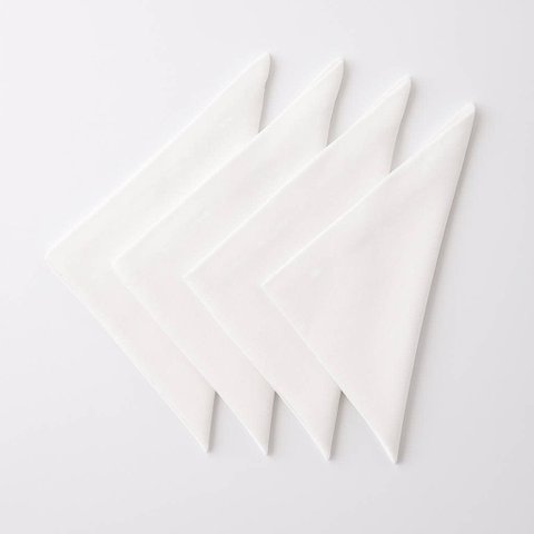 Kit 4 Pç Guardanapo Portina Casa em Algodão Branco