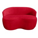 Ver imagem 3 de Namoradeira Decorativa Beatriz Orgânica Veludo Vermelho