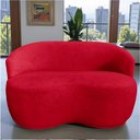 Ver mais imagens de Namoradeira Decorativa Beatriz Orgânica Veludo Vermelho