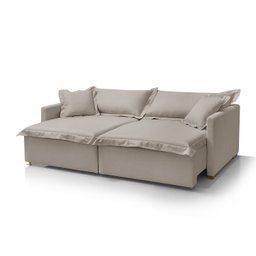 Sofá Cama Portinari 2 Lugares Retrátil 216 Cm Redenobre:bege - 4
