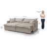 Sofá Cama Portinari 2 Lugares Retrátil 216 Cm Redenobre:bege - 7