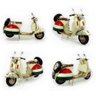 Lambreta Metal Miniatura Artesanal Vespa Vintage Moto Retro - 4
