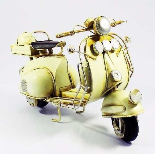 Lambreta Metal Miniatura Artesanal Vespa Vintage Moto Retro