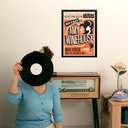 Ver imagem 1 de Quadro Decorativo Poster Amy Winehouse 24x18cm - com Vidro:moldura Preta