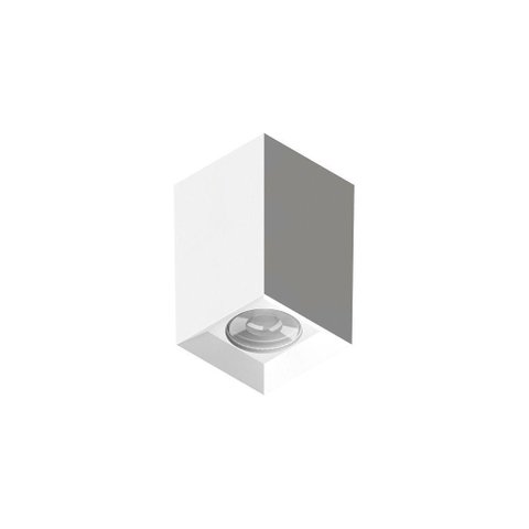 Spot de Sobrepor Tower Recuado Quadrado Save Energy Mr16 Gu10 Bivolt Branco Se-385.2524