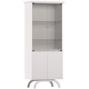 Ver imagem 4 de Kit Aparador Buffet Bar Living com Cristaleira Adega Vicky N01 Off White - Lyam Decor