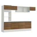 Ver mais imagens de Armário de Cozinha Completa 300cm Branco/Rustic Topazio Madesa 01