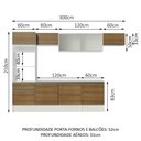 Ver imagem 3 de Armário de Cozinha Completa 300cm Branco/Rustic Topazio Madesa 01