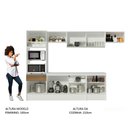 Ver imagem 7 de Armário de Cozinha Completa 300cm Branco/Rustic Topazio Madesa 01