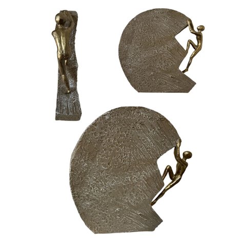 Escultura Superação Degraus da Vida Seguir em Frente Subir a Escada