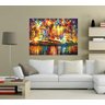 Quadro Pintura Tela Cidade Paisagem Urbana Cod 4015 - 90cm (A) x 120cm (L) - 2
