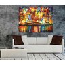 Quadro Pintura Tela Cidade Paisagem Urbana Cod 4015 - 90cm (A) x 120cm (L) - 6