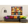 Quadro Pintura Tela Cidade Paisagem Urbana Cod 4015 - 90cm (A) x 120cm (L) - 3
