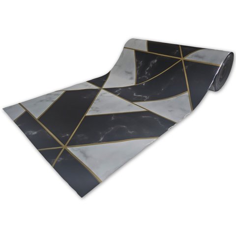 Passadeira em Manta Vinilico Similar Laminado 0,50x5,00 Geometric
