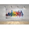 Quadro Pintura Tela Cidade Paisagem Urbana Cod 2439 - 80cm (A) x 130cm (L) - 6