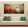 Quadro Pintura Tela Arvores e Flores Modernas Em Altos Relevos Cod 2095 - 90cm (A) x 180cm (L) - 6