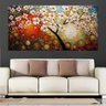 Quadro Pintura Tela Arvores e Flores Modernas Em Altos Relevos Cod 2095 - 90cm (A) x 180cm (L) - 3