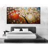 Quadro Pintura Tela Arvores e Flores Modernas Em Altos Relevos Cod 2095 - 90cm (A) x 180cm (L) - 4