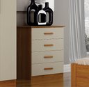 Ver imagem 3 de Cômoda 4 Gavetas Rubi Bronze Cinamomo/Off White