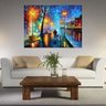 Quadro Pintura Tela Cidade Paisagem Urbana Cod 4016 - 100cm (A) x 140cm (L) - 2
