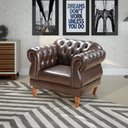 Ver imagem 2 de Poltrona Chesterfield Elisabeth Courano Marrom Café