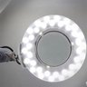 Lupa Estetica Dentista Luminaria Led Cosmetologia Salao Profissional Tripe Rodinhas Articulavel Zoom - 5