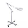 Lupa Estetica Dentista Luminaria Led Cosmetologia Salao Profissional Tripe Rodinhas Articulavel Zoom - 16