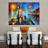 Quadro Pintura Tela Cidade Paisagem Urbana Cod 4016 - 120cm (A) x 160cm (L) - 5