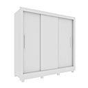 Ver imagem 2 de Guarda Roupa Casal 3 Portas Taiffa 190cm com Pés Yescasa Branco/Neve