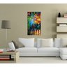 Quadro Pintura Tela Cidade Paisagem Urbana Cod 4308 - 170cm (A) x 100cm (L) - 4