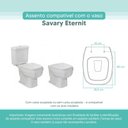 Ver imagem 3 de Tampa Vaso Sanitário Madeira Laqueada Savary Branco para Bacia Eternit