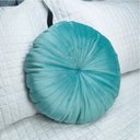 Ver imagem 3 de 2 Almofadas Redondas Rendy em Veludo Várias Cores Cor:tiffany
