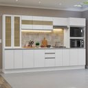 Ver imagem 1 de Armário de Cozinha Completa 100% Mdf 310 Cm Branco Smart Madesa 03
