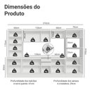 Ver imagem 4 de Armário de Cozinha Completa 100% Mdf 310 Cm Branco Smart Madesa 03