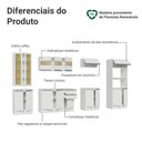 Ver imagem 5 de Armário de Cozinha Completa 100% Mdf 310 Cm Branco Smart Madesa 03