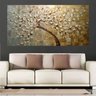 Quadro Pintura Tela Arvores e Flores Modernas Em Altos Relevos Cod 2181 - 70cm (A) x 140cm (L) - 3